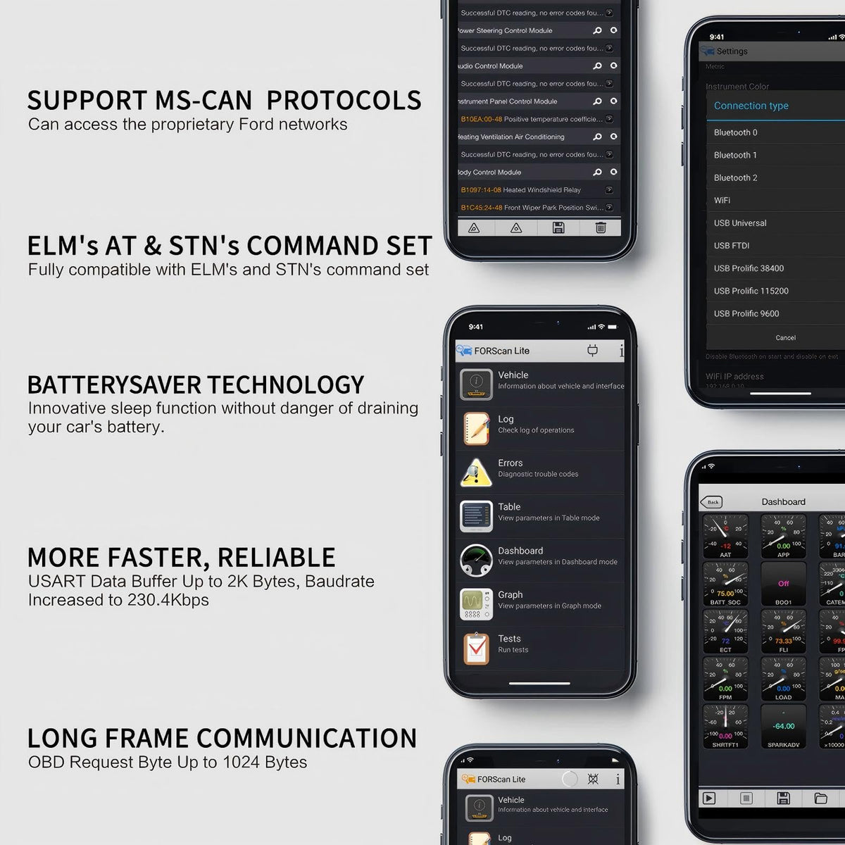 Vgate vLinker FD+ plugged into car OBD2 port demonstrating quick install and use