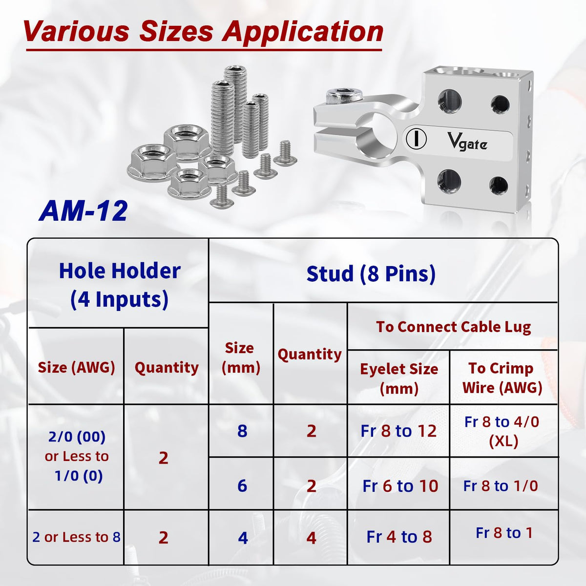 Vgate demonstration with wires attached shows simplified multiple circuit connections