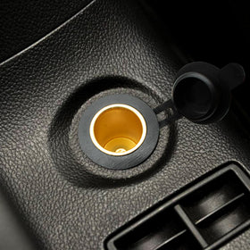 vgoviwin mounted in vehicle cargo area showing neat installation and device power access