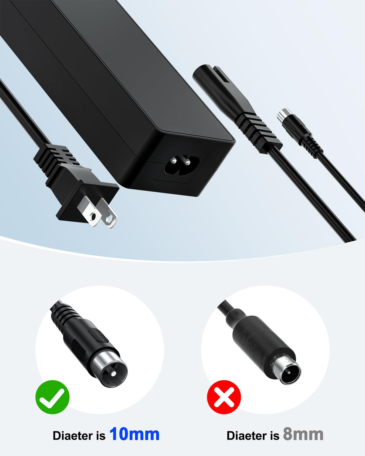 vhbw long 2.3 m cable displayed for flexible placement benefit
