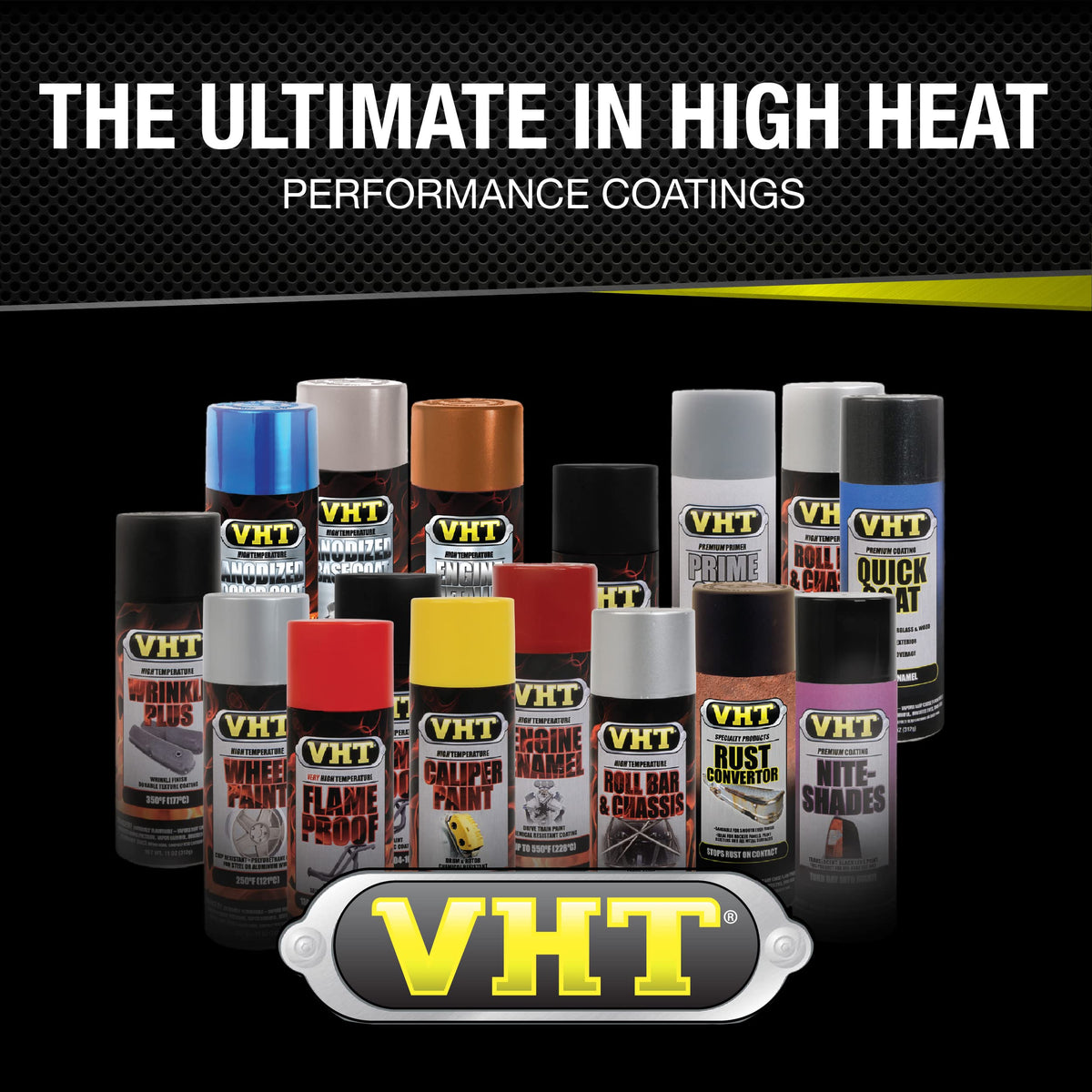 VHT finished caliper on car showing bold cosmetic upgrade benefit