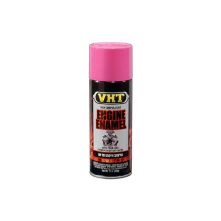 VHT hot pink aerosol can front view showing label and color