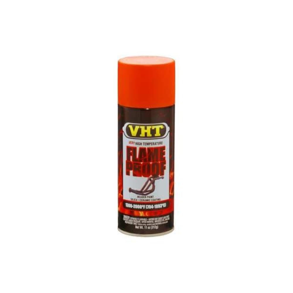 VHT can front view showing orange flat finish for high-heat protection