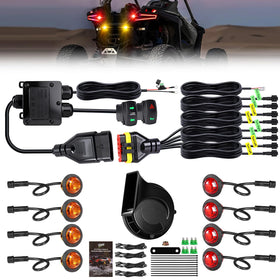 VI9000 front signal lights installed showing clear visibility benefit