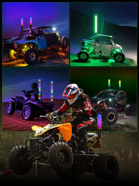 VI9000 night ride lifestyle scene showing safety and show effect