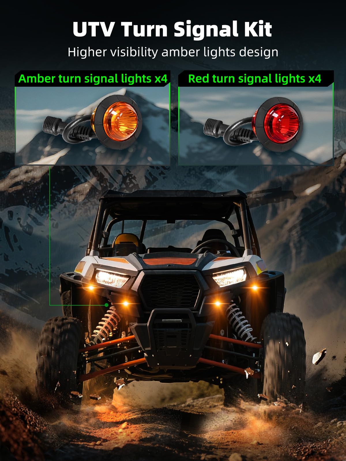 VI9000 rear light installed demonstrating clear rear signaling