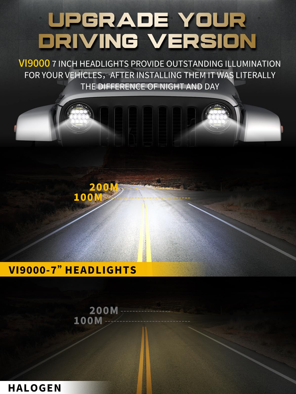 VI9000 side profile of cast aluminum housing for heat dissipation