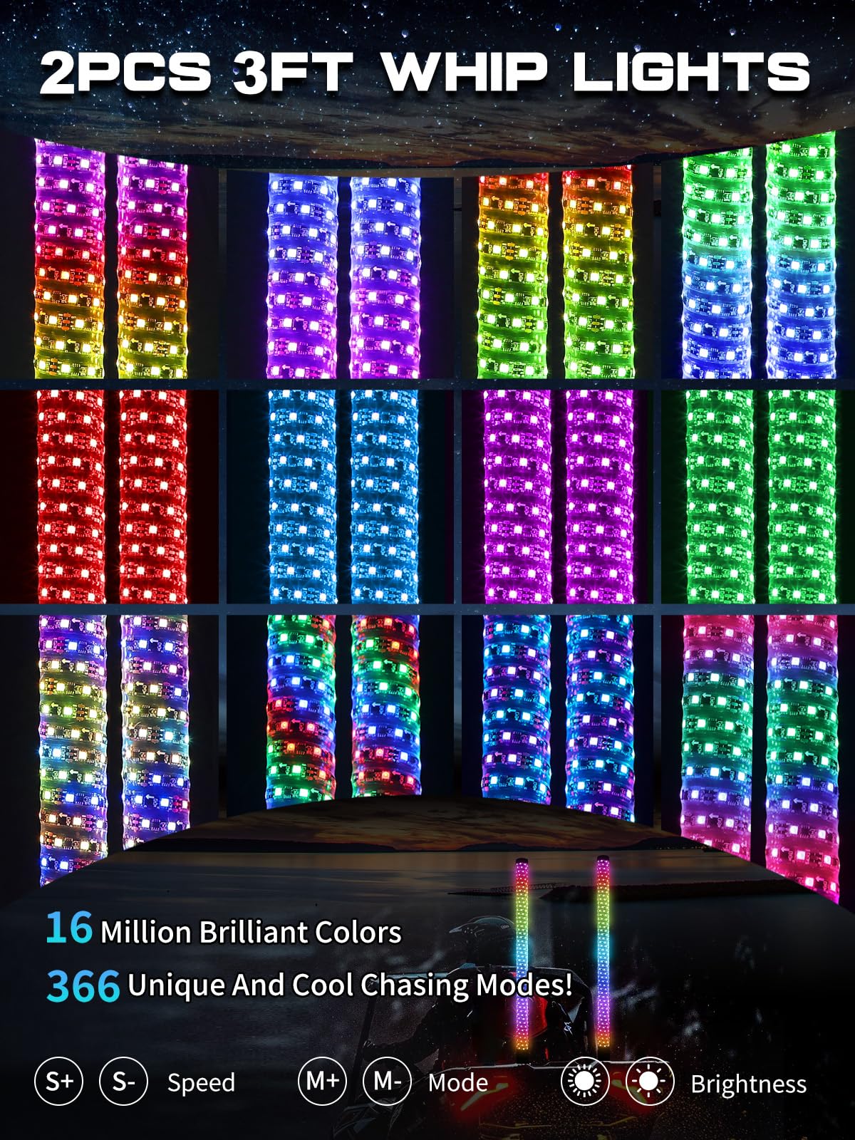VI9000 close-up of spiral LED texture highlighting uniform light output