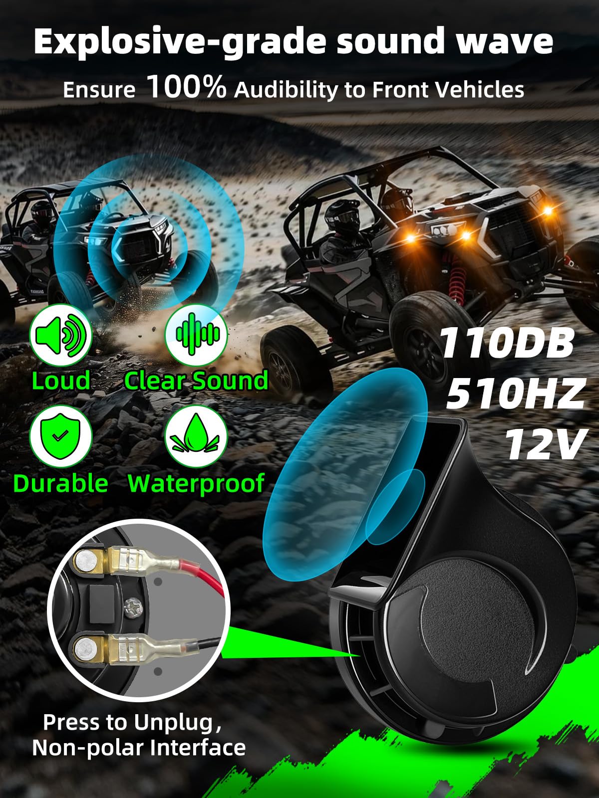VI9000 illuminated rocker switches allowing easy night operation