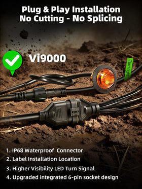 VI9000 sealed wiring harness connector protecting electronics from moisture