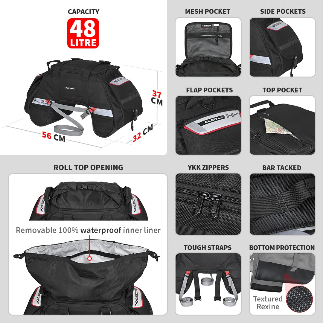 ViaTerra side pocket detail showing storage for fuel or tools benefit