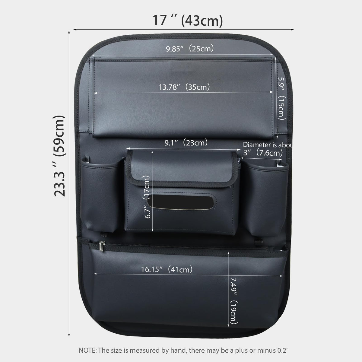 Viaviat detailed pockets with iPad and bottles neatly stored