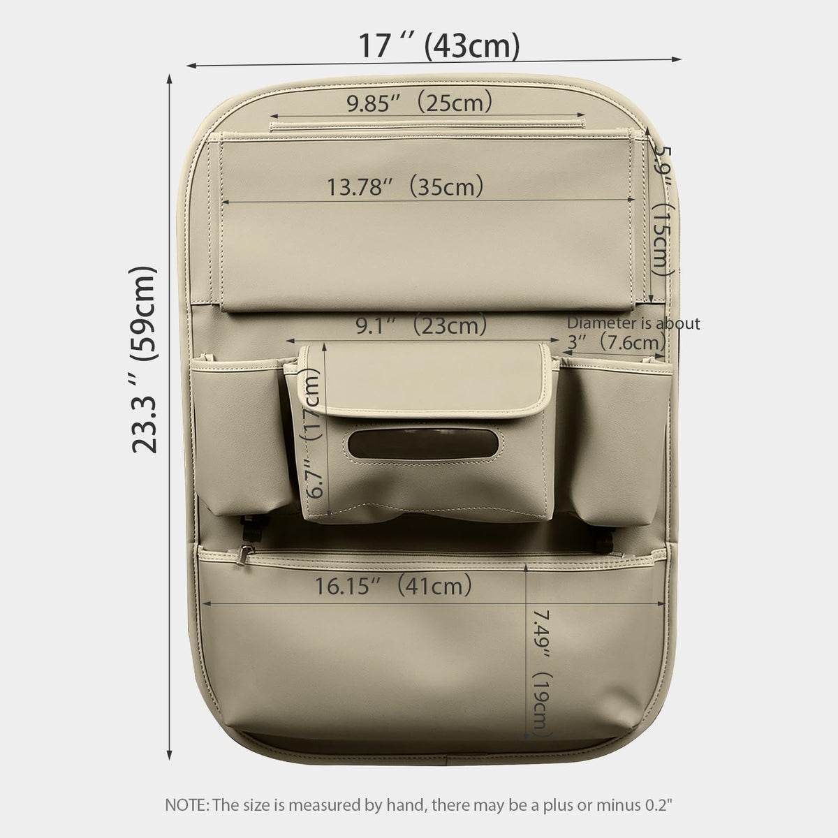 Viaviat tablet pocket holding an iPad for secure device storage