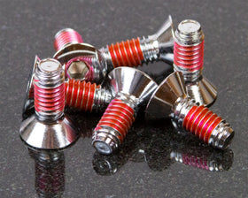 Vibra-TITE VC-3 being applied to screw threads showing reliable thread locking benefit
