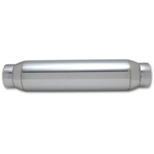 Vibrant Performance resonator installed under vehicle near exhaust pipe, reduces drone effectively