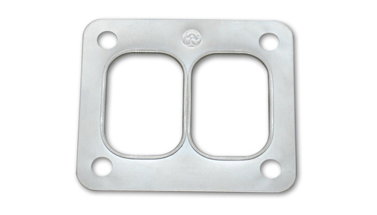 Vibrant Performance front view of stainless steel inlet flange gasket showing precise holes and durable seal