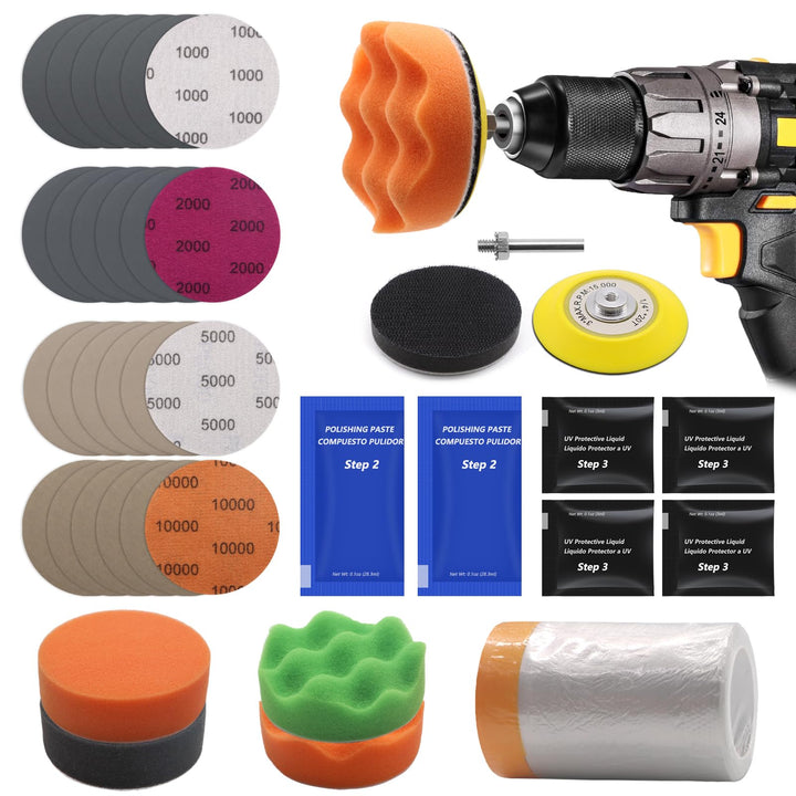 VIBRATITE kit front layout showing full 37pcs set for complete restoration
