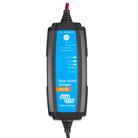 Victron Energy front view showing compact charger and labels for quick identification and reliability