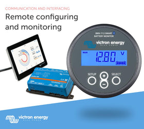 Victron Energy mobile app view of BMV-712 displaying charts and historical battery data benefit