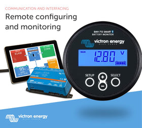 Victron Energy BMV-712 installed on a boat panel showing space-saving benefit