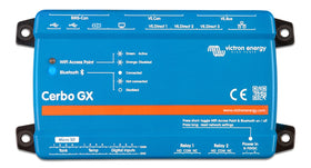 Victron Energy Cerbo GX front panel showing compact design and quick access