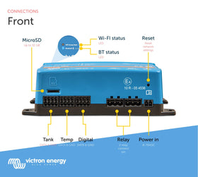 Victron Energy Cerbo GX VRM dashboard screenshot for remote system oversight