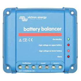 Victron Energy front view of balancer showing compact housing and easy mounting benefit