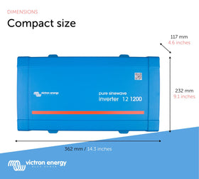 Victron Energy VE.Direct port close-up for remote monitoring and control benefit
