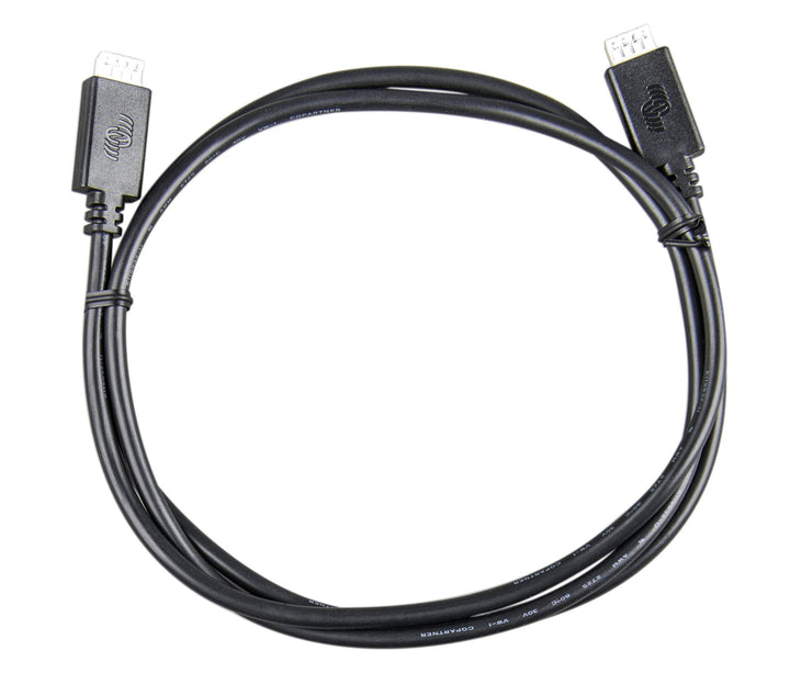 Victron Energy cable front connector showing neat plug and reliable data link
