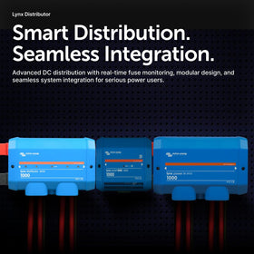 Victron Energy Lynx Distributor M10 terminal top view highlighting heavy-cable connection reliability