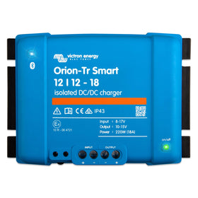 Victron Energy Orion-Tr front view showing compact charger and mounting benefits