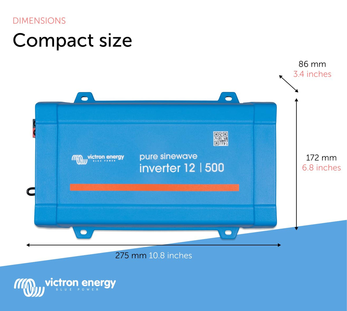 Victron Energy Phoenix 500VA installed inside an RV delivering clean power to appliances and electronics
