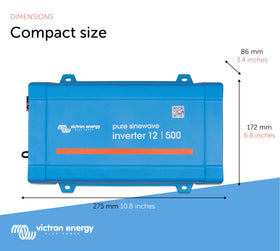 Victron Energy Phoenix 500VA installed inside an RV delivering clean power to appliances and electronics