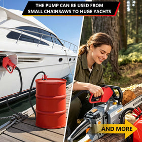 VierKate packaged kit contents displayed including pump, hose, clamp and nozzle
