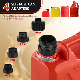 VierKate beside standard gas can illustrating pump size and scale for storage