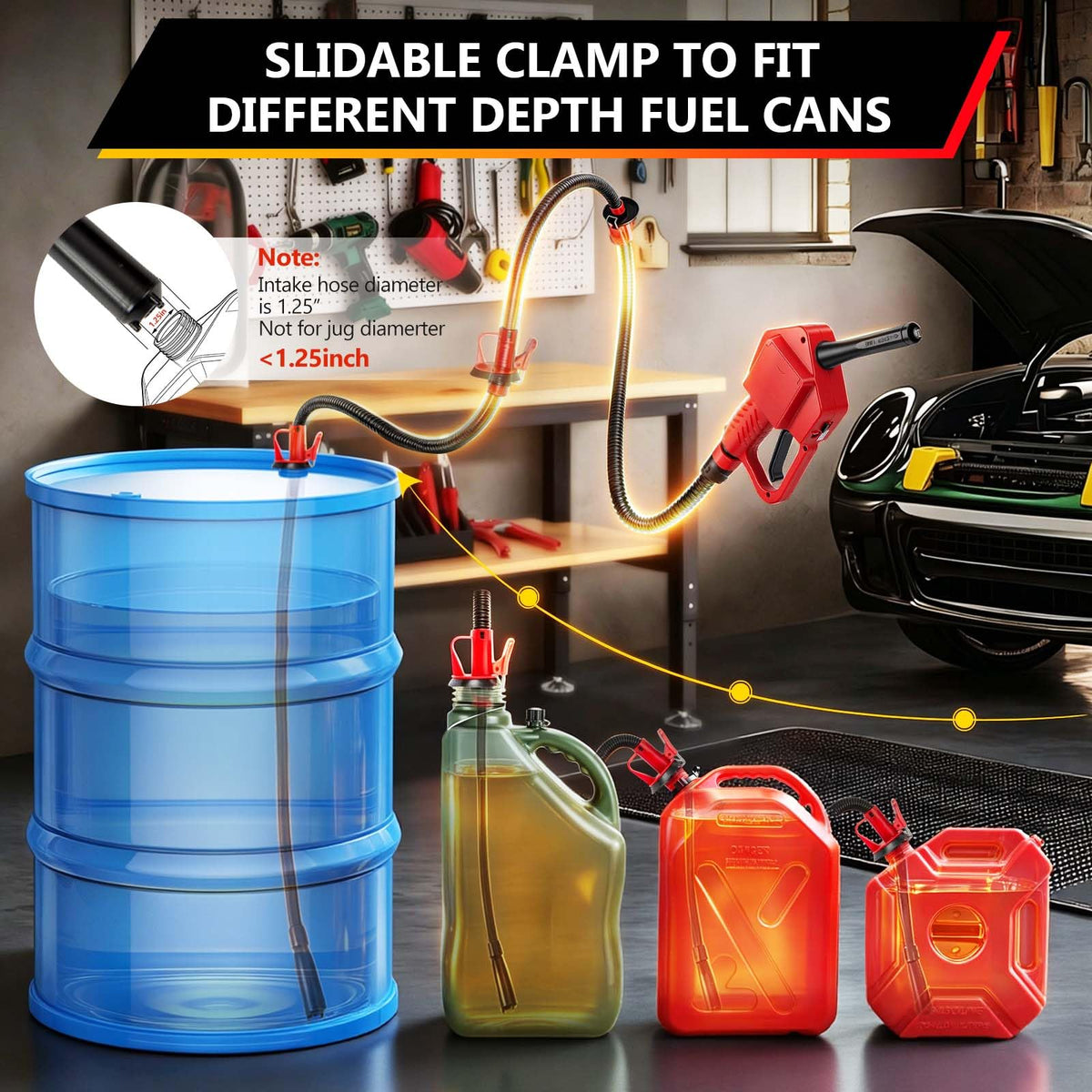 VierKate slidable clamp detail demonstrating secure, adapter-free fit and leak prevention