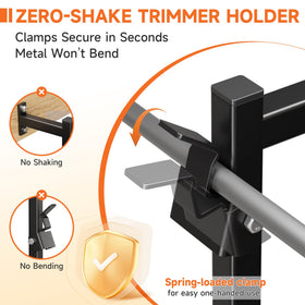 ViewKur rack side profile highlighting extended handle support to prevent scratches