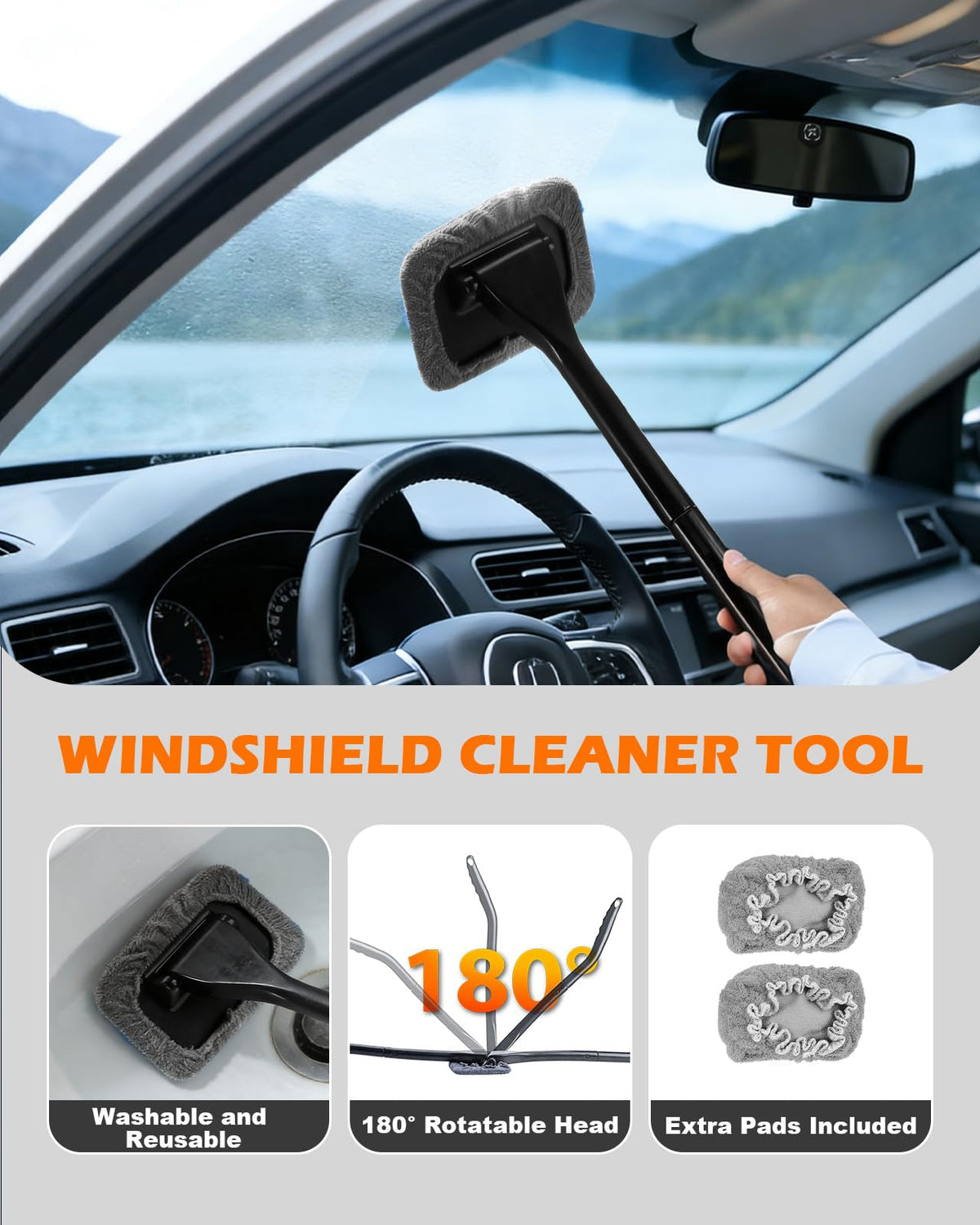 Viewmax chenille mitt texture protecting paint while trapping dirt