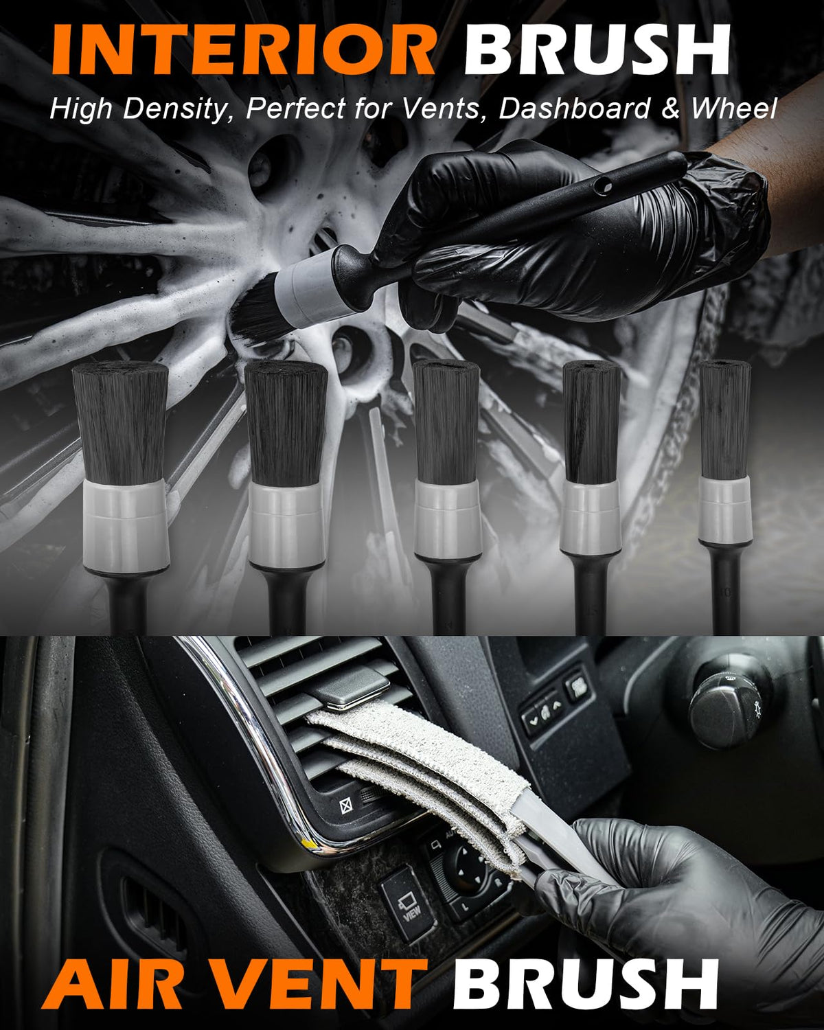 Viewmax cleaning gel molded in cup holder lifting crumbs without damage