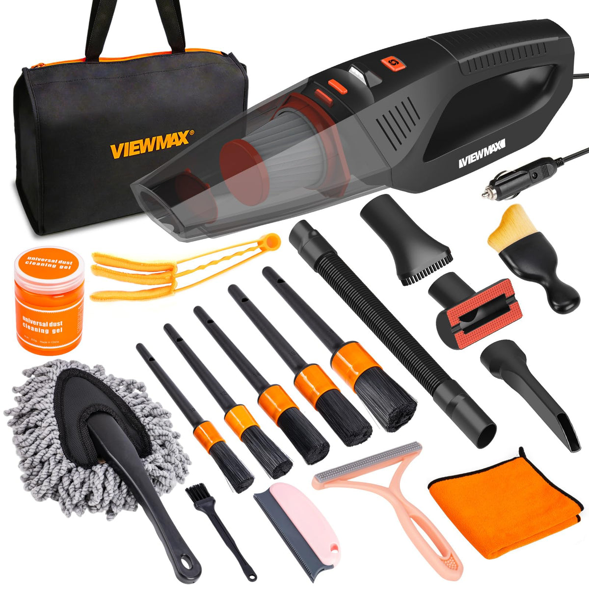 Viewmax vacuum front profile showing compact design and strong suction benefit