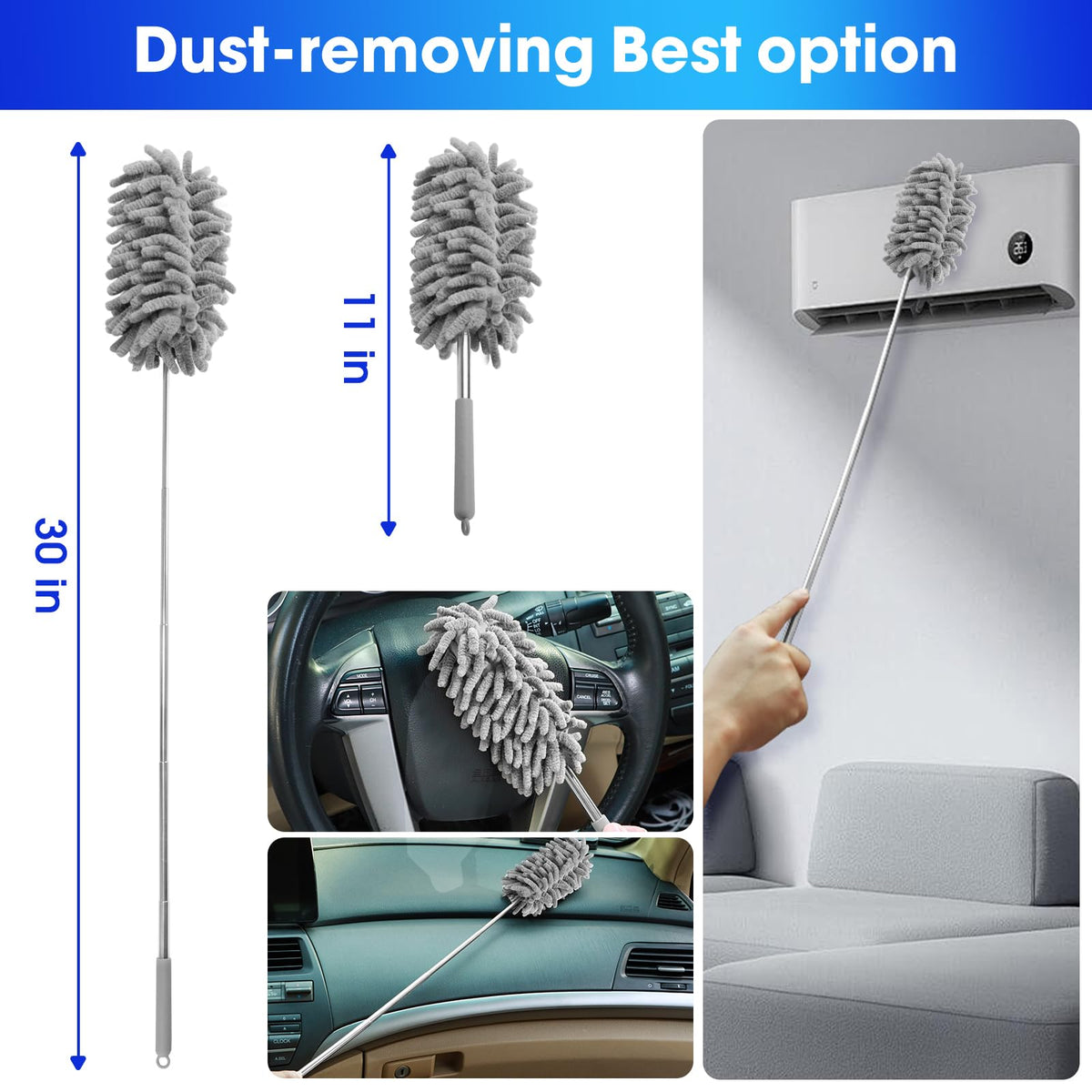 Viewsun assorted detail brushes displayed for vent and seam cleaning benefit