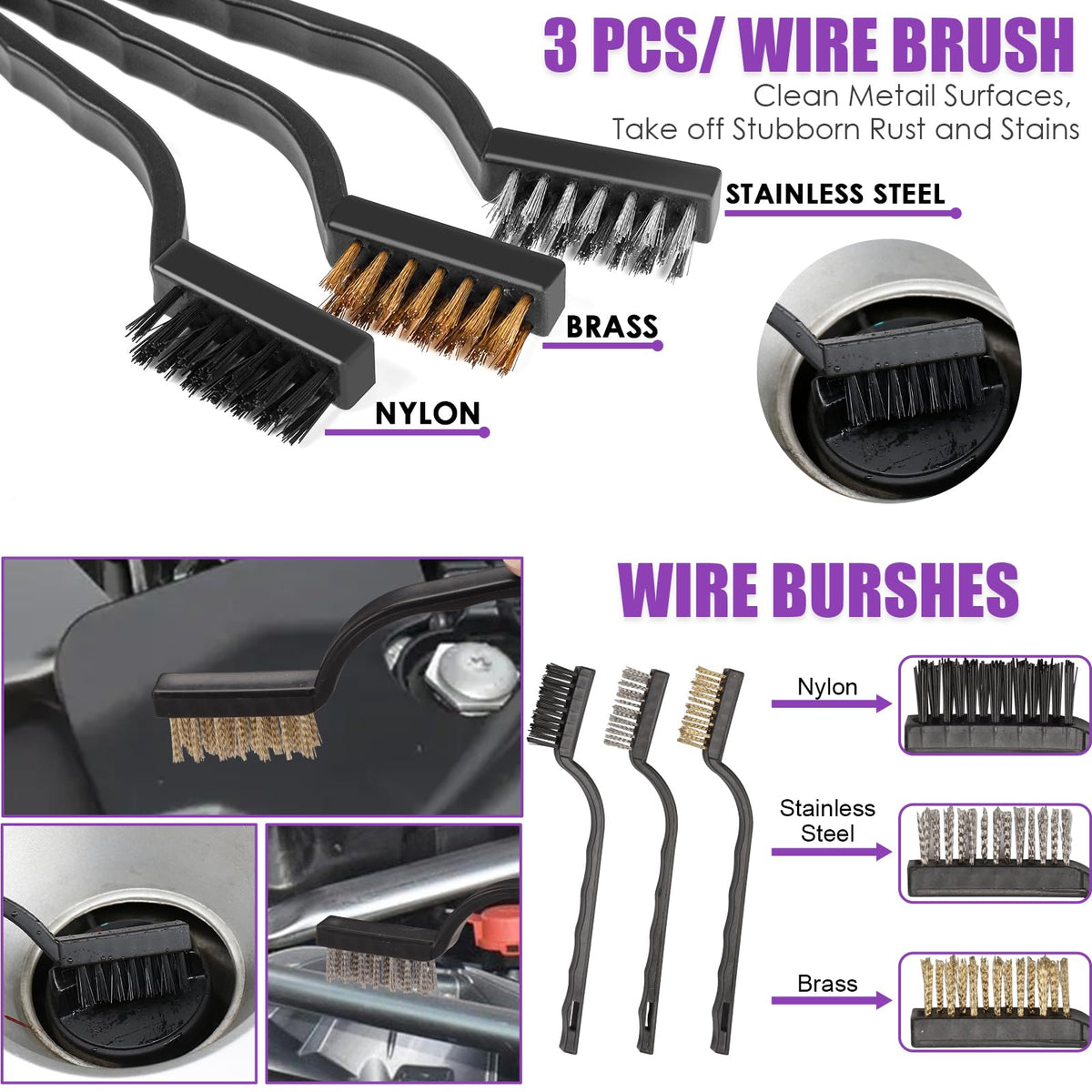 Viewsun kit in use cleaning a vent and console illustrating reach and precise dust removal