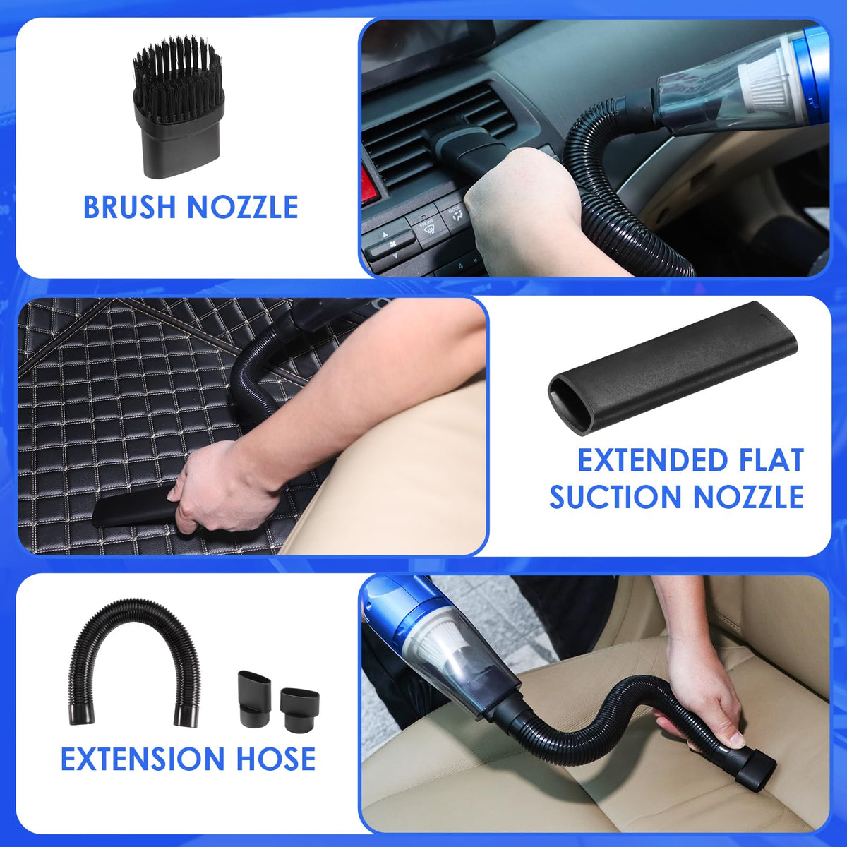 Viewsun vacuum in car use removing crumbs for faster tidy-ups