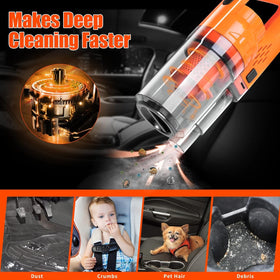 Viewsun vacuum nozzles and attachments laid out to show versatile cleaning reach
