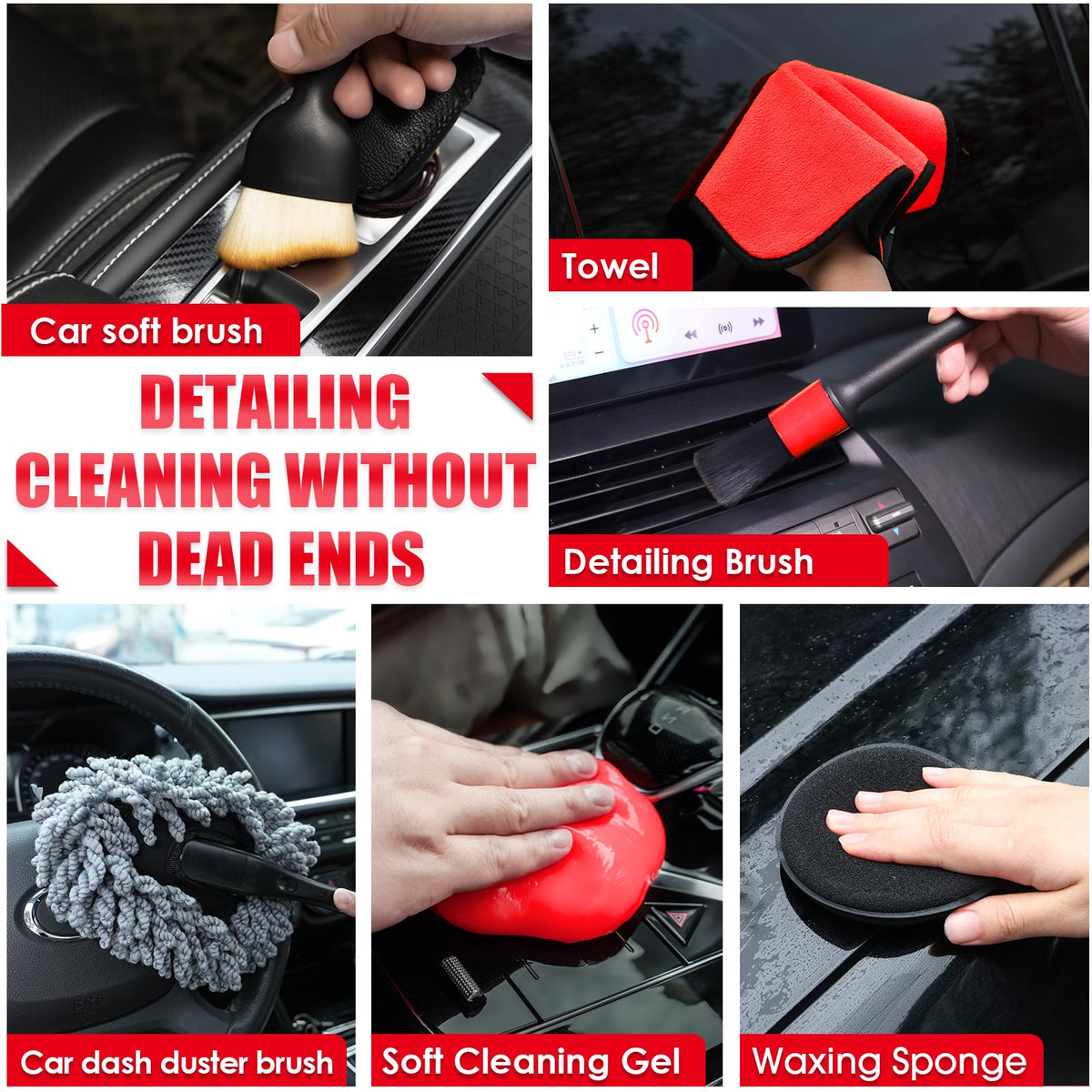 Viewsun windshield cleaner triangular swivel head demonstrating full glass contact for streak-free cleaning