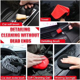 Viewsun windshield cleaner triangular swivel head demonstrating full glass contact for streak-free cleaning
