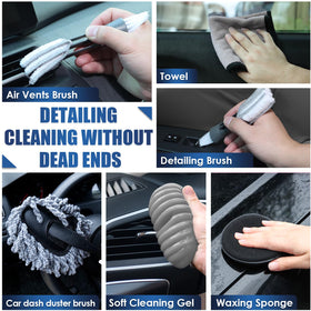 Viewsun triangular windshield brush cleaning glass edge for streak-free visibility