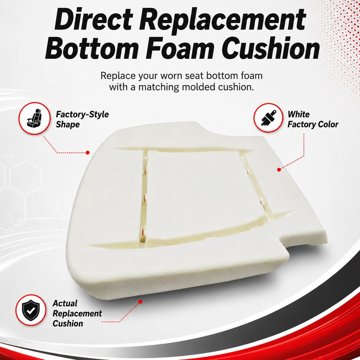 Vigoraze side profile displaying seat pan shape for accurate fit benefit