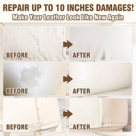 Vigorder repairing a sofa scratch showing the kit restoring appearance quickly