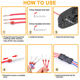 VIGRUE rubber cable seal macro showing waterproof protection for each pin